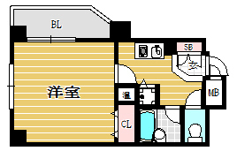 ロマネスク天神東301号室-間取り