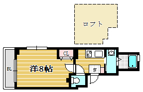 マイトリー天神東301号室-間取り