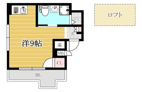 ロマネスク六本松第３1101号室-間取り