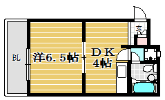 エクセレンス祇園711号室-間取り