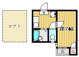 グランディール西公園207号室-間取り