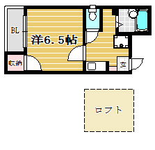 アミ薬院103号室-間取り