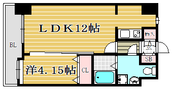 ローズモントフレア博多駅東903号室-間取り