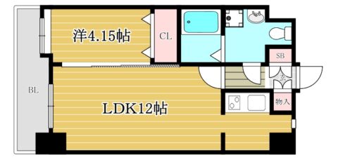 ローズモントフレア博多駅東1102号室-間取り