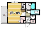 ダイナコート大博通り - 所在階 の間取り図