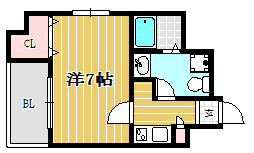 アイセレブ大博通り901号室-間取り