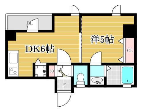 ステイツ天神東Ⅲ703号室-間取り