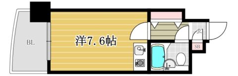 ステイタスマンション博多駅前1005号室-間取り