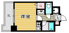 フォーラム美野島804号室-間取り