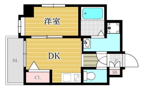 アクアシティ大濠公園701号室-間取り