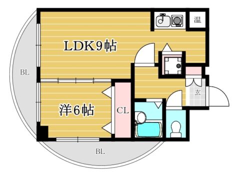 パンルネックスクリスタル福大東201号室-間取り