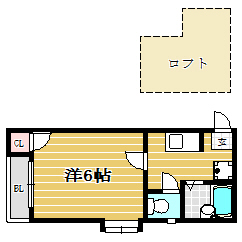 ブレッザ101号室-間取り