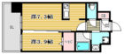 エンクレスト博多駅南SHARE - 所在階***階の間取り図 7448
