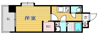 エンクレスト天神MERSⅡ501号室-間取り