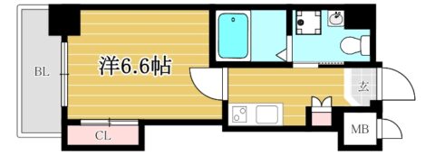 t-smart博多オーケストラ通り305号室-間取り