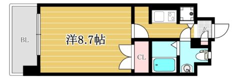 ピュアドームエクセレント高宮202号室-間取り