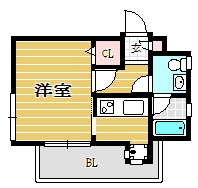 エステートモアDOUX高宮606号室-間取り