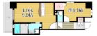 プレジールTJ - 所在階 の間取り図