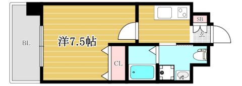 ピュアドームティアラ大手門805号室-間取り