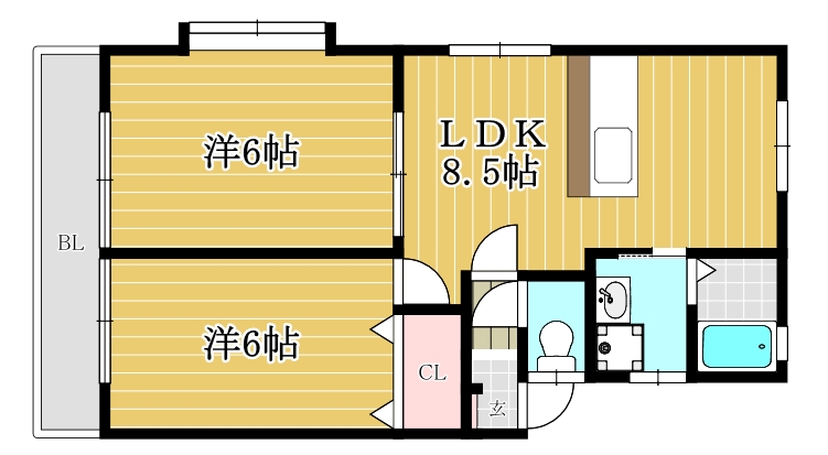 サザンハイツはかた-C202
