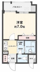 ダイアパレス姪浜 - 所在階7階の間取り図 7691