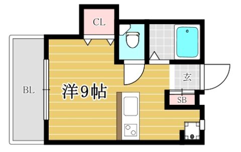 コーポみづほ303号室-間取り