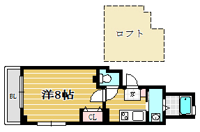 マイトリー天神東302号室-間取り