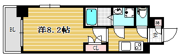 アクタス桜坂レノア404号室-間取り