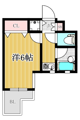 ダイナコート大博通り1105号室-間取り