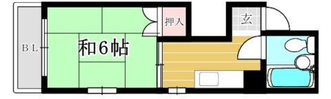 渕野ビル205号室-間取り