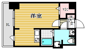 ラファセ箱崎503号室-間取り