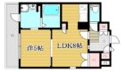 エクセラ大濠公園西 - 所在階2階の間取り図 9897