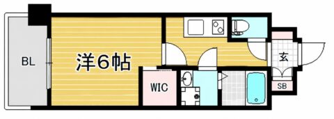 エンクレスト天神MERSⅡ903号室-間取り
