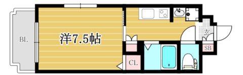 エクセラ六本松406号室-間取り