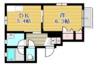 フレステュディオTAGUMA - 所在階 の間取り図