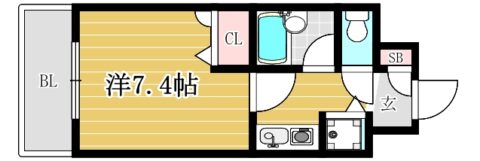 ライオンズプラザ博多駅南506号室-間取り