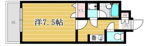 グレース城南216号室-間取り