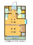 パブリック5番館博多 - 所在階***階の間取り図 8038