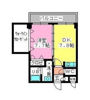 ベイシック大名501号室-間取り