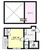 クレセント英 - 所在階 の間取り図