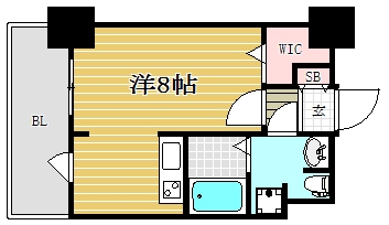 ラファセ箱崎903号室-間取り