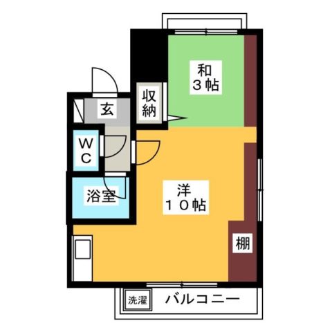 ベルトピア福岡III501号室-間取り