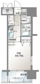 エンクレスト御供所 - 所在階***階の間取り図 10196