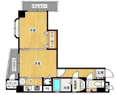 ステイツ博多駅南403号室-間取り