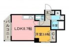 リバティ神屋 - 所在階***階の間取り図 10206