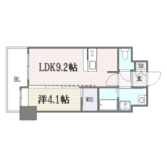 ネストピア博多駅前Ⅱ704号室-間取り