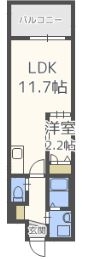 グランフォーレラグゼ博多 - 所在階 の間取り図