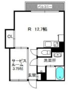 ハイディングプレイス東比恵 - 所在階***階の間取り図 10249