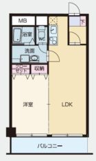 クラッセ博多駅南 - 所在階***階の間取り図 10253