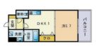 グランブルー大濠公園 - 所在階***階の間取り図 1040
